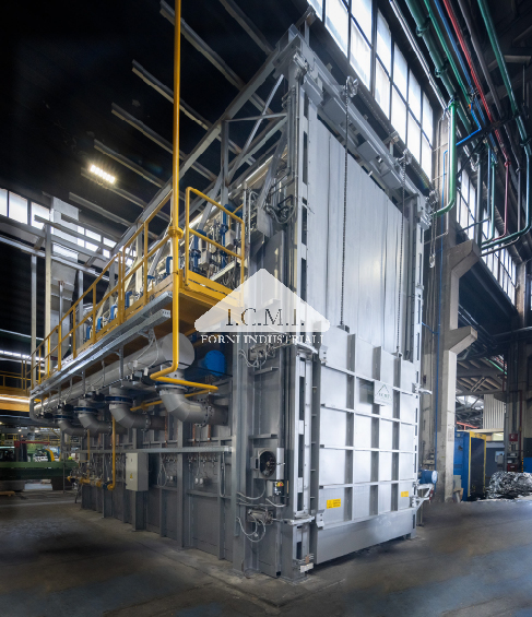 Furnace for processing aluminum coils